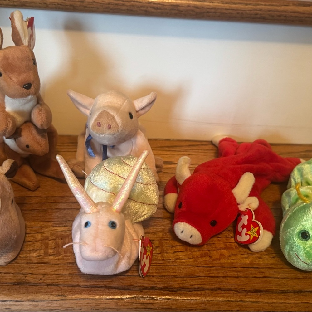 Lot of 6 Ty Beanie Babies Plush Toy Collection